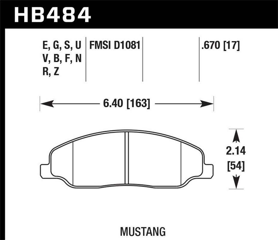 Hawk Performance进口代理批发 Hawk Performance HB484F.670 HPS 盘式刹车片