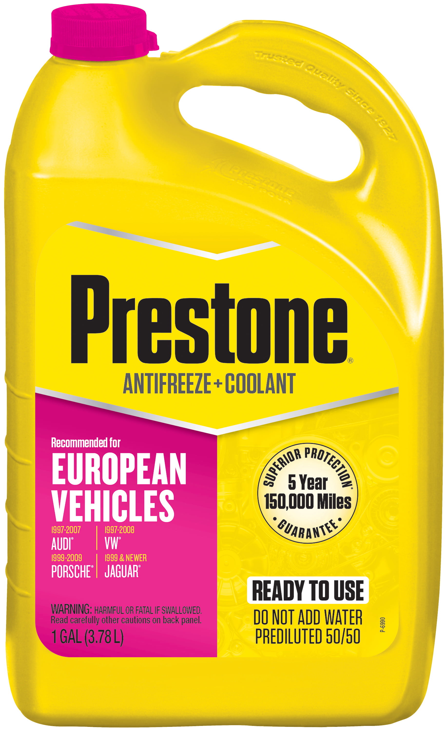 酷牌库|商品详情-Prestone进口代理批发 Prestone AF6400 Prestone 欧洲车辆（粉色）防冻液+冷却液 -1 加仑-即用型防冻液