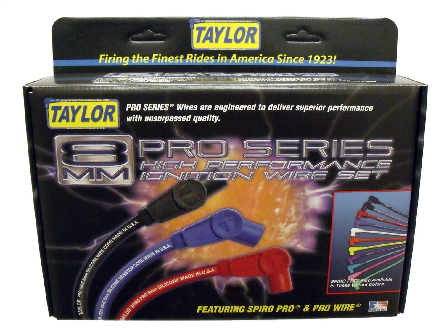 酷牌库|商品详情-Taylor Cable Products进口代理批发 Taylor 电缆 73051 Taylor Wire / Vertex 73051 TAY73051 8MM SPIRO-PRO UNIV 8CYL 90 黑色