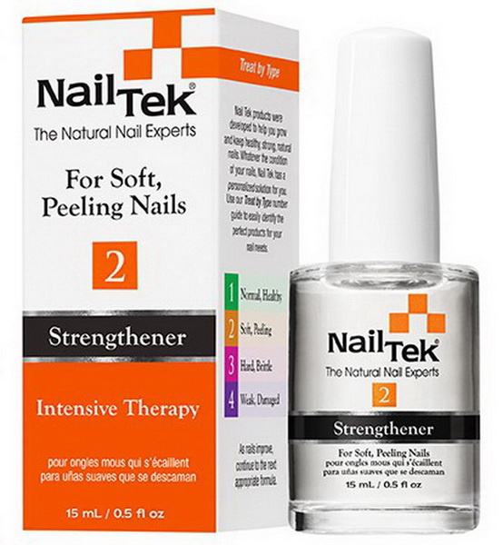 Nailtek进口代理批发 Nailtek 55807 强化治疗 2 适合柔软、脱皮的指甲，0.5 盎司