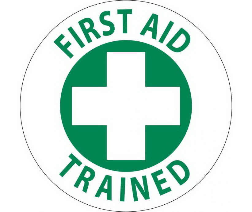 NMC HH73R First Aid Trained Hard Hat Emblem 