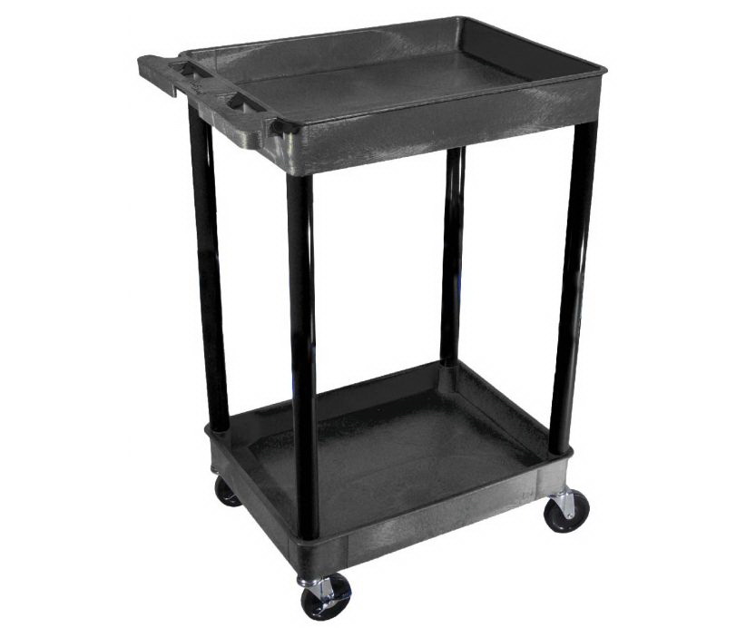 Vestil Plastic Utility Service Carts PLSC--2-2436, PLSC-3-2436