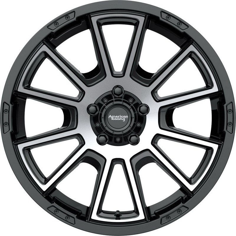 American Racing Wheels进口代理批发 美国赛车车轮 AR93329058518 33 20X9 5X150 G-Blk 马赫 18 毫米