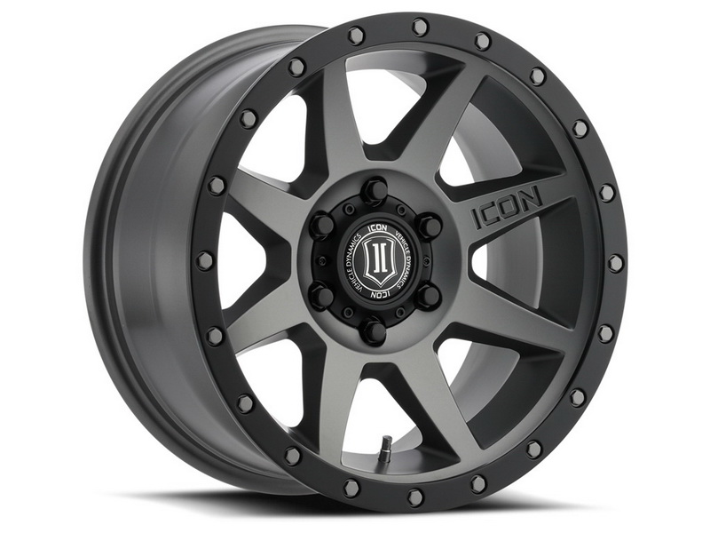 ICON Alloys进口代理批发 ICON Alloys 1817857345TT ICON ALLOYS 反弹钛 - 17 X 8.5 / 5 X 5 / -6MM / 4.5" BS