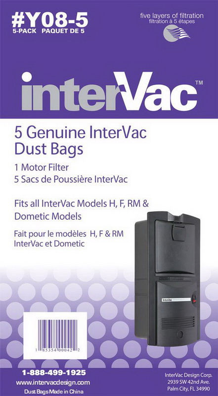 Intervac Design进口代理批发 Intervac Design Y08-5 Y08-5 HF 和 Rm 集尘袋