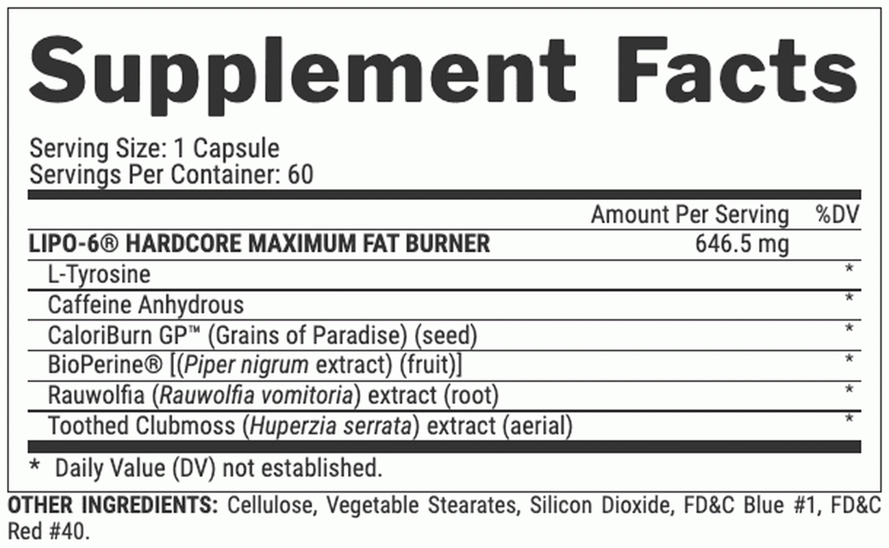 酷牌库|商品详情-Nutrex Research进口代理批发 Nutrex Research CH9451 Lipo-6 硬核，60 粒胶囊