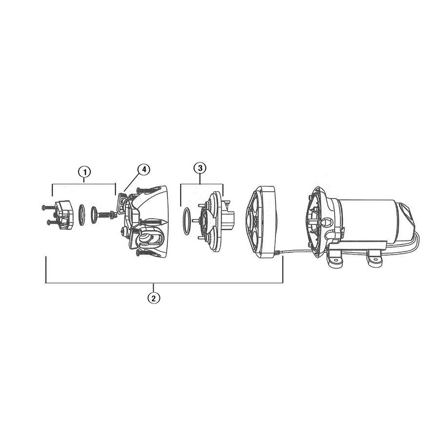 Flojet进口代理批发 Flojet 02091-050 ??自动三重隔膜系列 - 压力开关，50 PSI