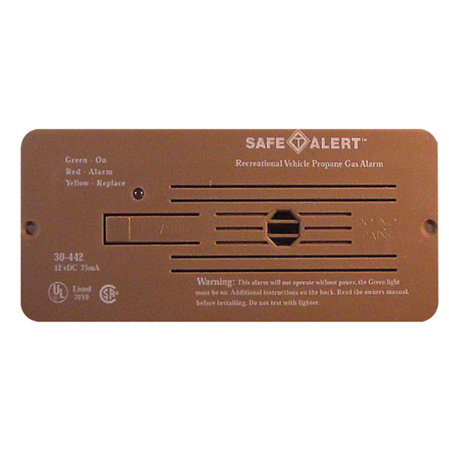 Safe-T-Alert进口代理批发 Safe-T-Alert 30-442-P-BR 经典丙烷/液化石油气报警器 - 12V，30 系列嵌入式安装，棕色