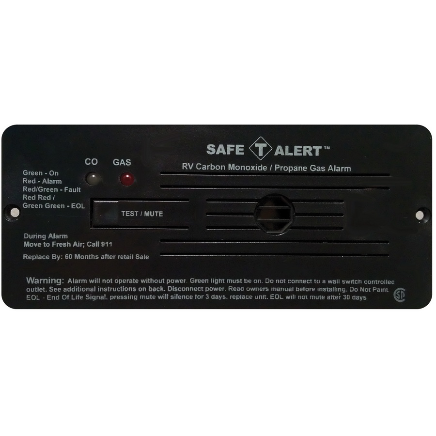 Safe-T-Alert by MTI Industries进口代理批发 MTI Industries 的 Safe-T-Alert 35-742-BL 双 LP/CO 警报 - 12V，35 系列嵌入式安装，黑色