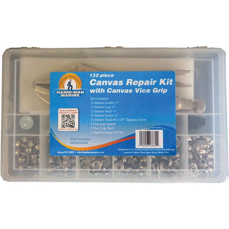 HandiMan Marine 970164EA Canvas Repair Kit with Vice Grip - 131-Piece Set  Sale, Reviews. - Opentip