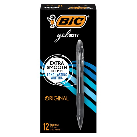 Bic进口代理批发 Bic Gel-ocity 持久中性笔(0.7mm)