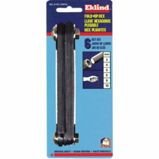 Eklind Tool进口代理批发 Eklind Tool 269-21151 #M15 4-10Mm 公制折叠六角扳手套装