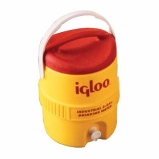 Igloo进口代理批发 Igloo 431 400 系列冷却器，3 加仑，红色/黄色