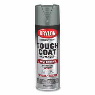 Krylon进口代理批发 KRYLON INDUSTRIAL K00879008 采用 Rust Barrier? 技术的 Tough Coat? Advanced 喷漆，15 盎司，深机械灰色，光泽