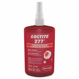 Loctite进口代理批发 Loctite 442-88449 277 高强度螺纹锁固胶，250 毫升，7/8 英寸直径或更小，红色