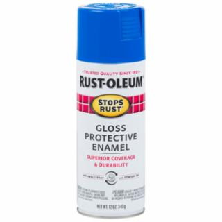 酷牌库|商品详情-Stops Rust进口代理批发 Stops Rust 647-7724830 Stops Rust Spray 光泽帆蓝色 12 盎司。