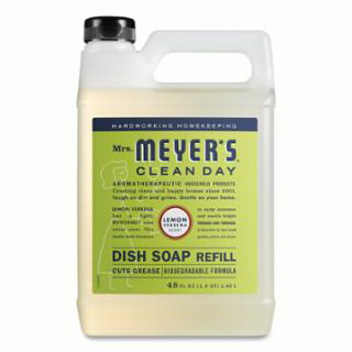 Mrs Meyers Clean Day进口代理批发 太太。 MEYERS CLEAN DAY 347544 洗洁精补充装，柠檬马鞭草，48 液量盎司