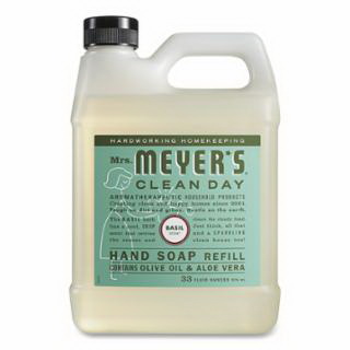 Mrs Meyers Clean Day进口代理批发 太太。 MEYERS CLEAN DAY 651349 洗手液补充装，罗勒，33 液量盎司