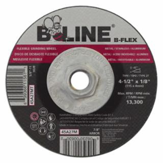 酷牌库|商品详情-B-Line Abrasives进口代理批发 B-Line 磨料 903-45A27MT 4-1/2 X 1/8 B-Line T27 B-Flex 砂轮 5/7-11