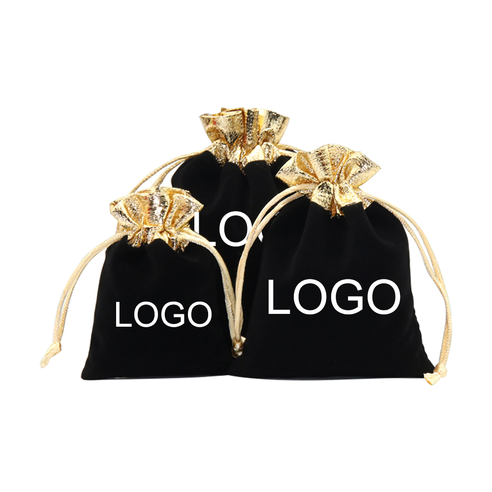 50pcs personalized logo print jewelry pouch thick microfiber bag custo