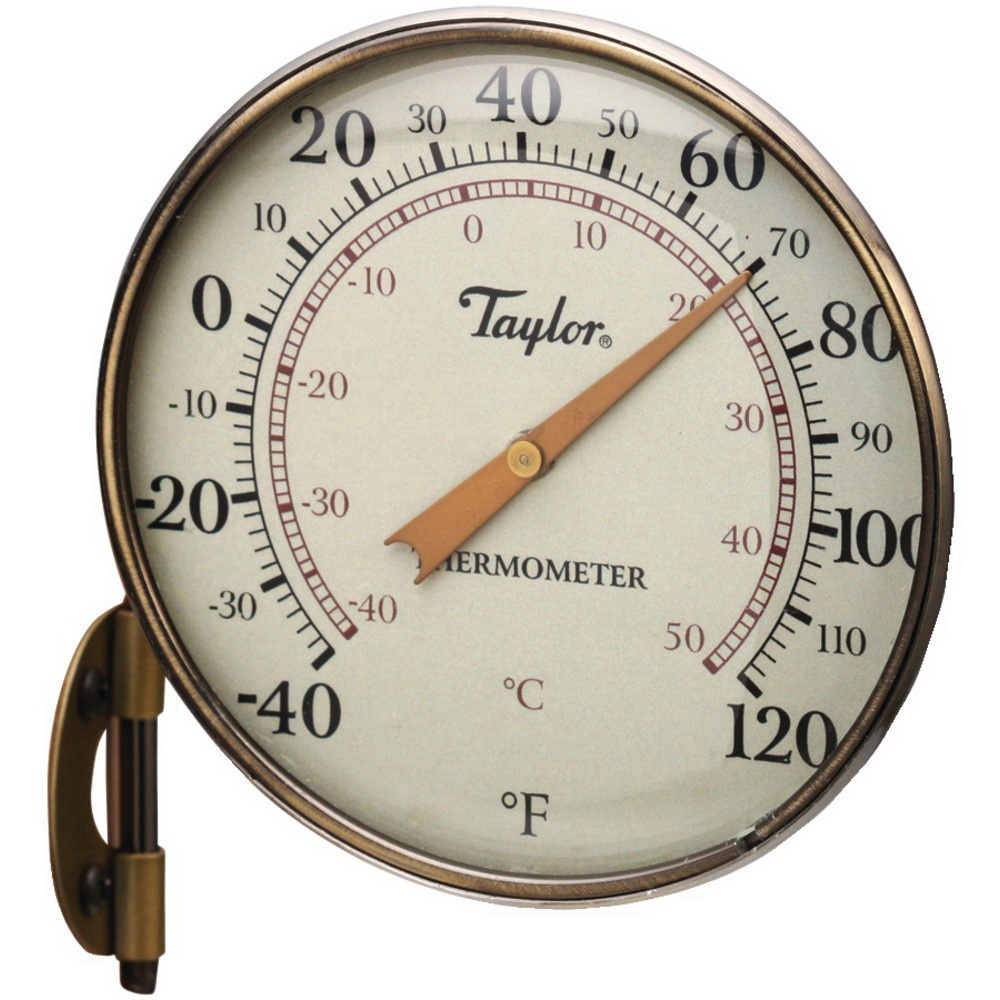 Taylor 1733 IndoorOutdoor Digital Thermometer with Barometer Timer