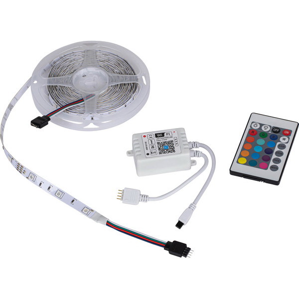 Lavolta进口代理批发 Lavolta Home 5050 RGB Wi-Fi 智能 150 LED 16.4 英尺灯条套件，带 12 VDC 2A 电源