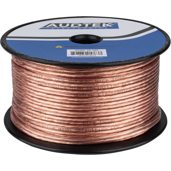 Audtek 10 AWG OFC Speaker Wire 250 ft.