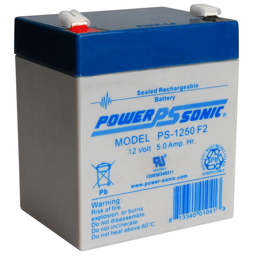 Power-Sonic进口代理批发 Power-Sonic PS-1250F2 密封铅酸电池 12V 5Ah