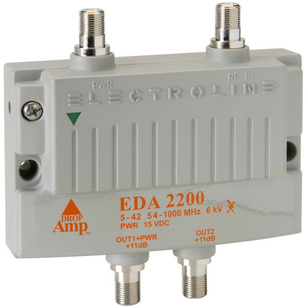 Electroline进口代理批发 Electroline EDA2200 2端口低噪声有线电视放大器+11dB