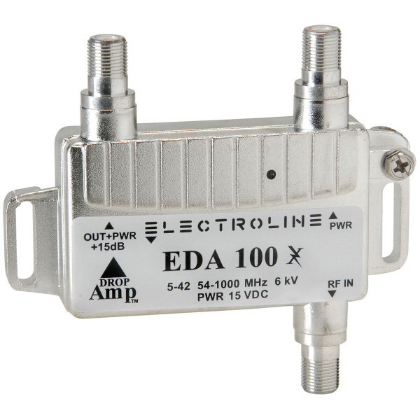 Electroline进口代理批发 Electroline EDA100 低噪音 Miini CATV 有线天线电视放大器 +15dB