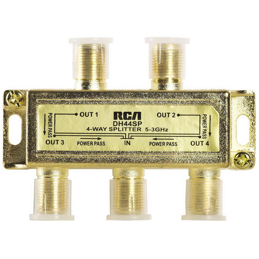 RCA进口代理批发 RCA DH44SPF 4 路 3.0 GHz Bi-Di 镀金同轴分配器