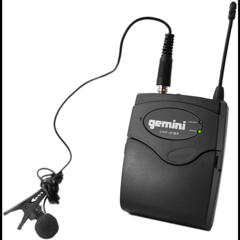 酷牌库|商品详情-Gemini进口代理批发 Gemini UHF-04HL 500-950 MHz 四通道 UHF 无线领夹式系统