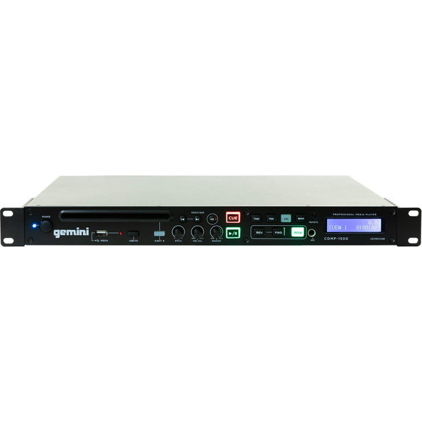 酷牌库|商品详情-Gemini进口代理批发 Gemini CDMP-1500 1U 机架式 CD/USB 媒体播放器