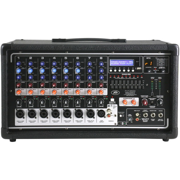 Peavey进口代理批发 Peavey PVi 8500 8 通道 400W 有源混音器，带 FX、蓝牙和 SD/USB MP3 播放器