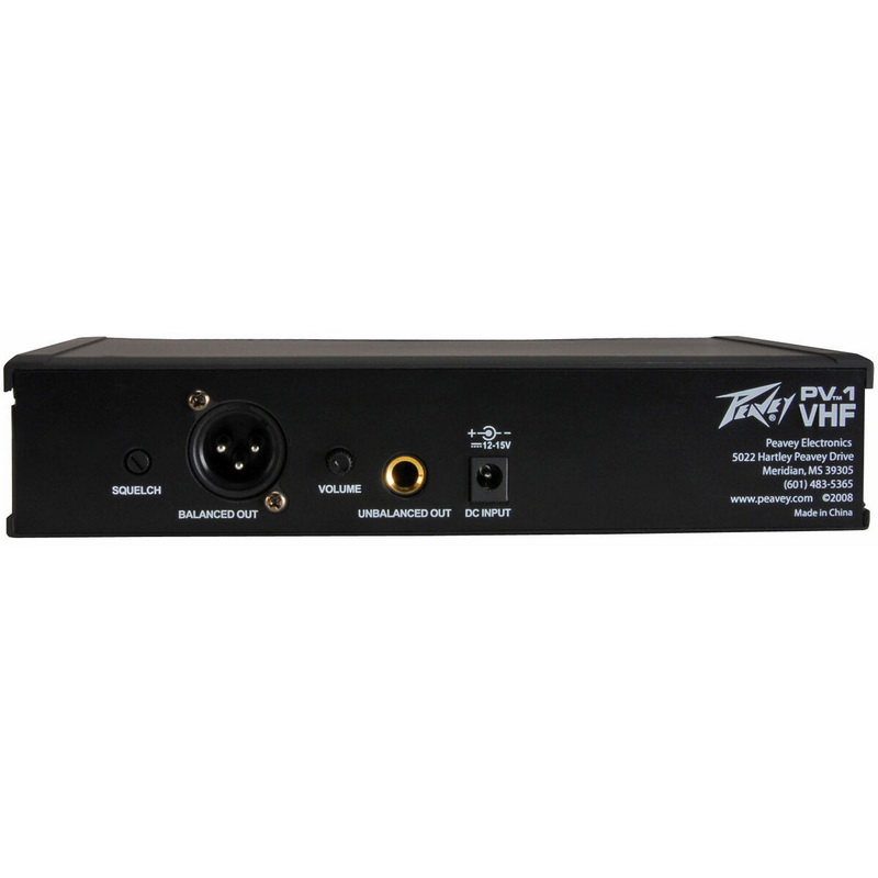 酷牌库|商品详情-Peavey进口代理批发 Peavey PV-1 V1 BL 203.400 MHz VHF 领夹式无线麦克风系统