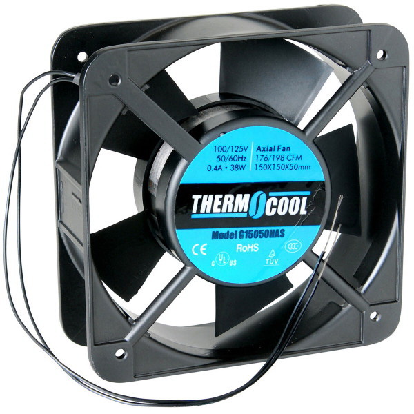 Thermocool进口代理批发 Thermocool 110 VAC 松饼冷却风扇 150 x 50mm 套筒轴承 176 CFM