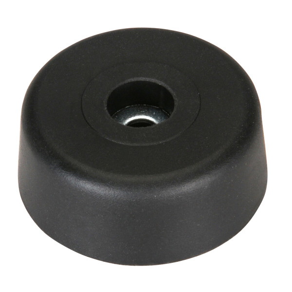 Eight Pack Penn Elcom 9106 Rubber Cabinet Foot 2.5/" Dia x 1/" H Heavy-duty Black