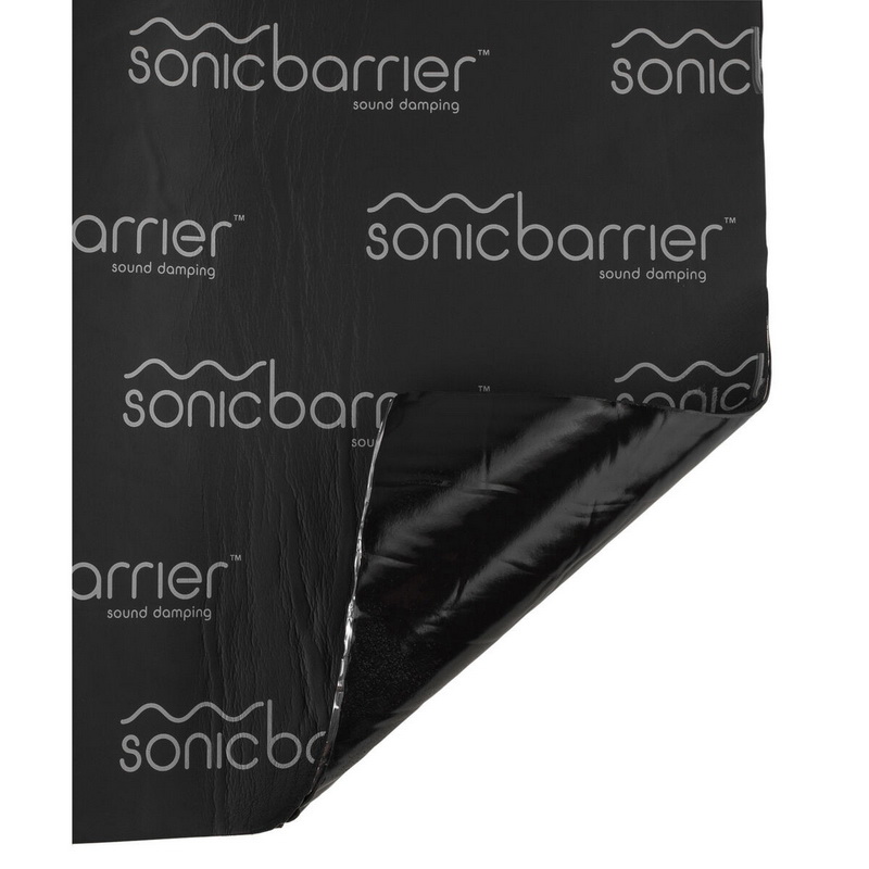 Sonic Barrier进口代理批发 声波屏障 MX-4 Max 铝箔丁基泡沫橡胶隔音片 31.5 英寸 x 18.12 英寸 4 片。