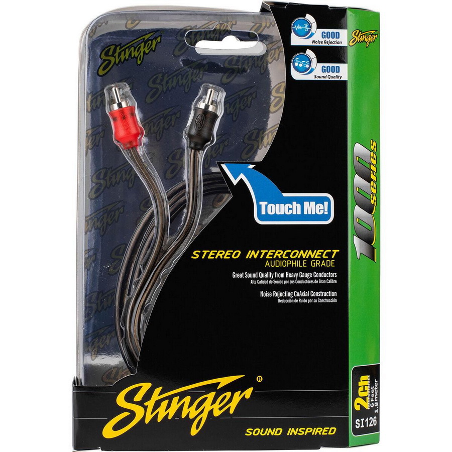 Stinger进口代理批发 Stinger SI126 6 英尺 1000 系列 2 通道 RCA 电缆