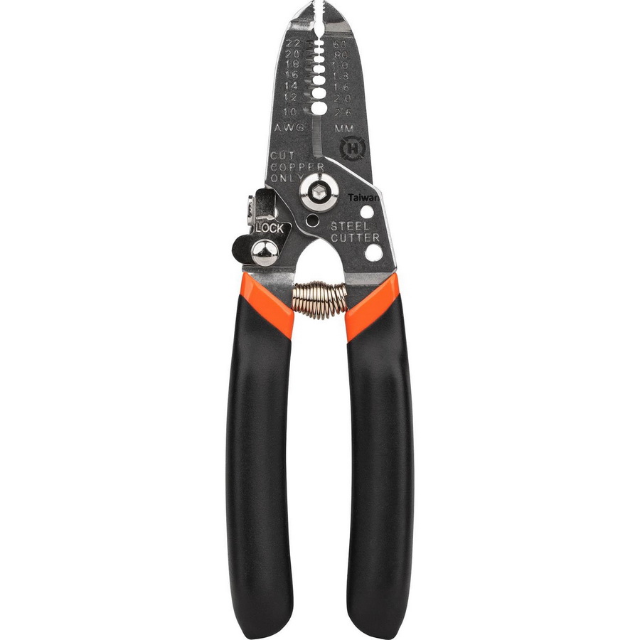 5 Wire Stripper & Cutter with Self Opening Cushion Grip Handles (8 to –  Electronix Express