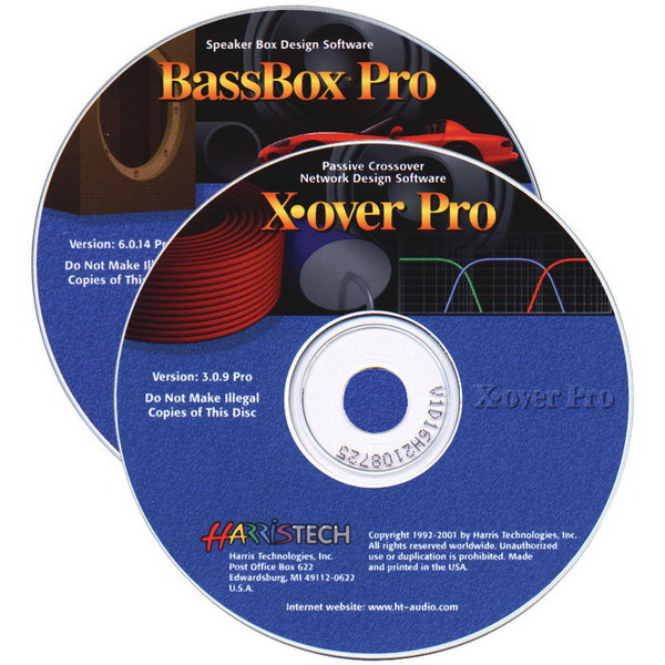 Harris Technologies进口代理批发 Harris Technologies BassBox 6 Pro/X-Over 3 Pro 软件套装 CD-ROM