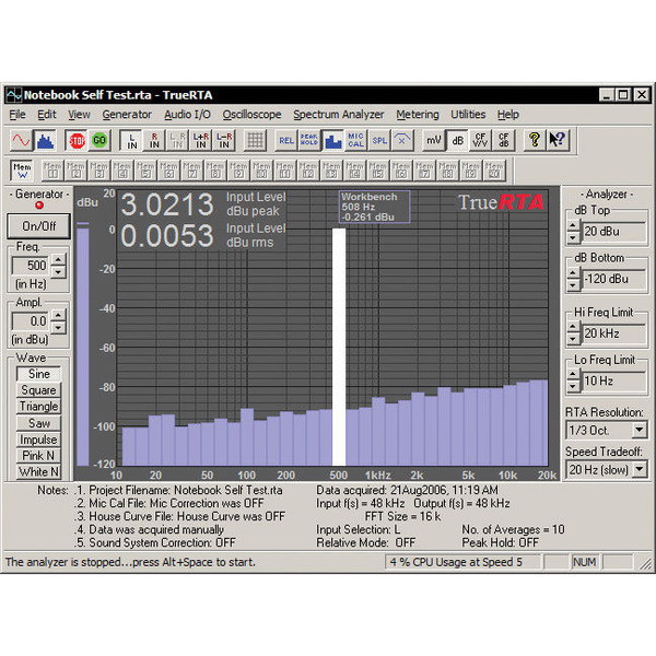 Rta Audio Software