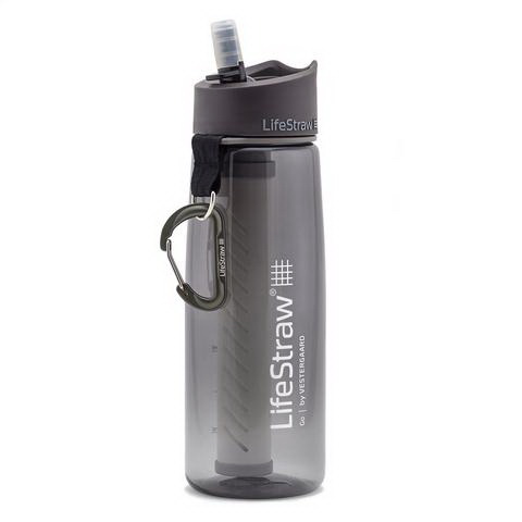 LifeStraw进口代理批发 LifeStraw 水瓶带 2 级过滤/灰色