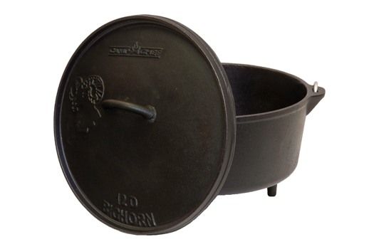 Camp Chef Dutch Oven Cast Iron Campfire Cook Stand in the Cooking