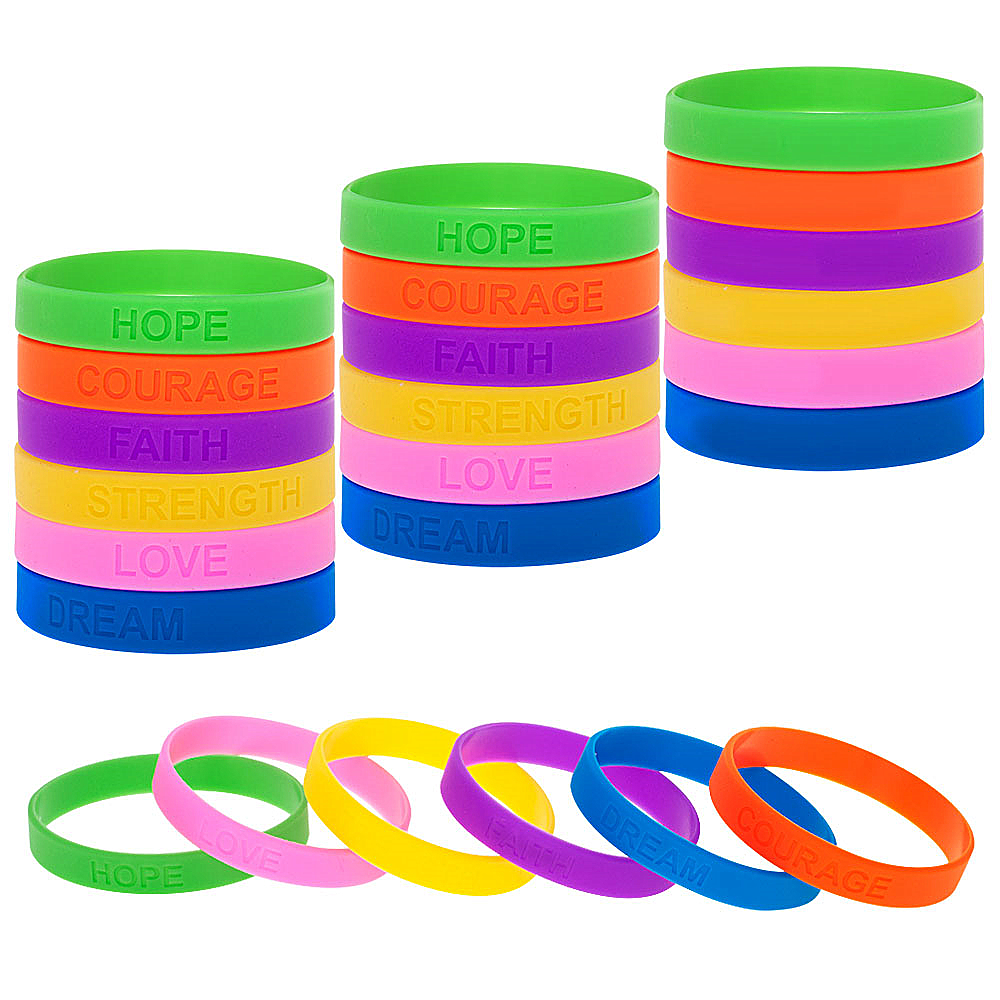 Silicone wristbands customized debossed | Only 100 pieces MOQ