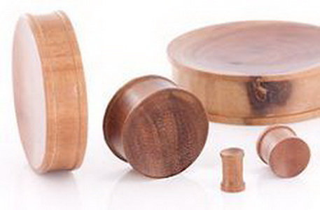 SABA Solid Wood Plug Price Per 1 Organic Body Jewelry 4mm up to 51mm 