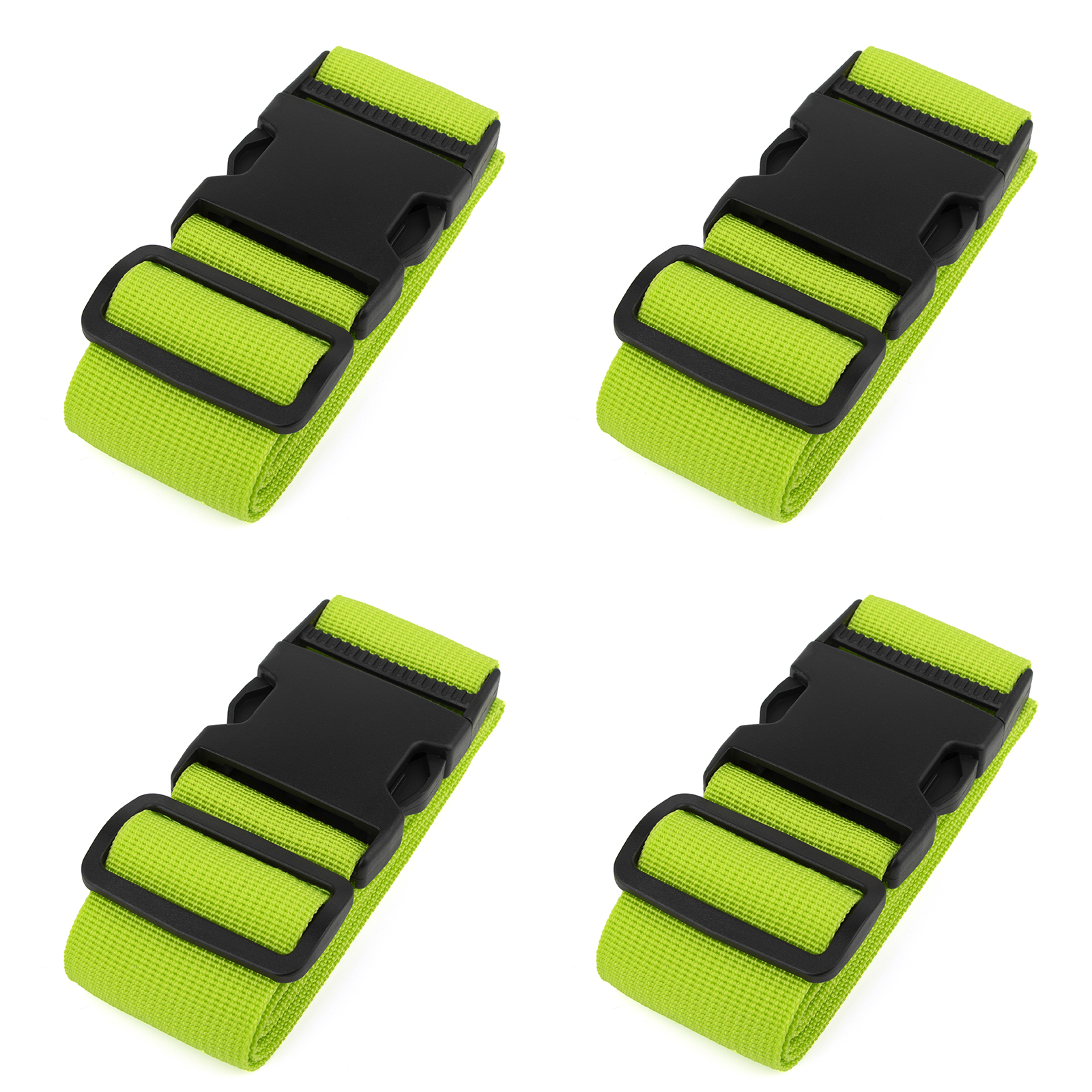  4 Pack Luggage Straps, Adjustable Suitcase Belts