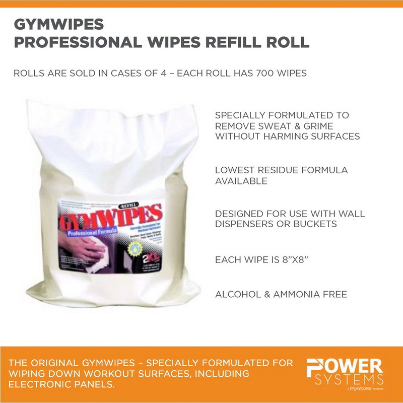 酷牌库|商品详情-GymWipes进口代理批发 GymWipes 95513 GymWipes 专业湿巾 - 补充卷 - （4 件装）