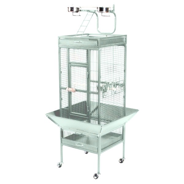 Prevue Pet Products / Prevue Hendryx Select Bird Cage, Pewter White, 18-in  x 18-in x 57-in