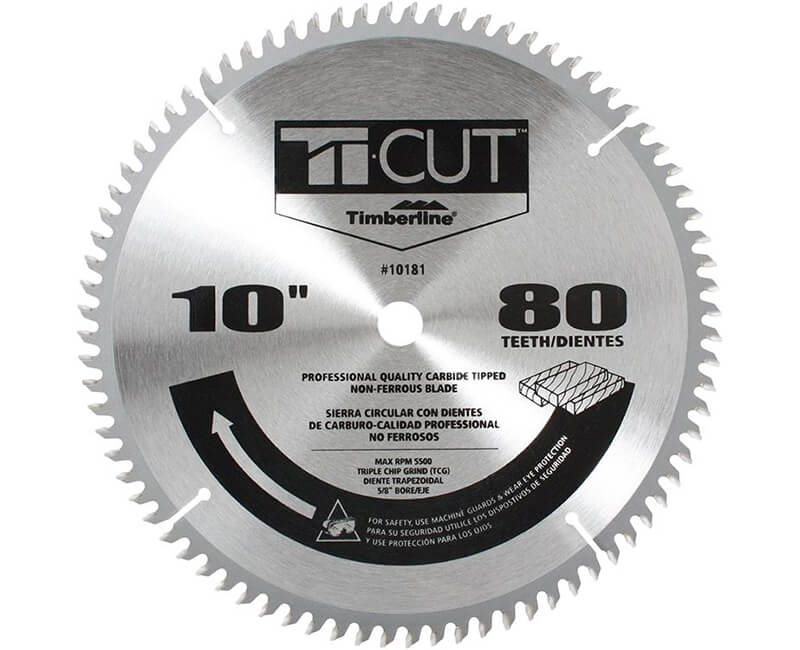 Amana Tool进口代理批发 Amana Tool 10181 10" Ti-Cut 锯片 - 80 齿